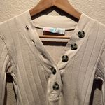 Free People  Women’s Ribbed Knit Large Button Henley style Shirt Size XS Photo 2
