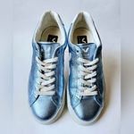 VEJA  Womens Esplar Low Sneakers Metallic Blue Lace Up size 6 Photo 4
