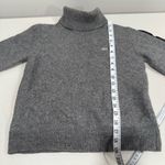 Lacoste  Grey 100% Baby Alpaca Turtle Neck Sweater Size 4 EUC Photo 11
