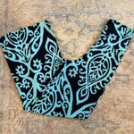 Cezanne EUC Black and Teal Wide Leg Pants Blue Size M Photo 3