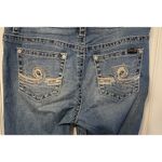 Seven 7 Bootcut Jeans Womens Size 10 Light Blue Denim Sequin Pockets Low Rise Photo 2