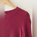 American Eagle  Soft & Sexy Wine Red Ribbed Long Sleeve Dress Photo 1