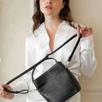 Aota All Of The Above Elena Bucket Bag Women's Black Vegan Leather Crossbody NWT Photo 0