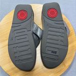 FitFlop  9 Thong Lulu‎ Glitz Toe-Post Sandals Grey Silver Slide On Flip Flops Photo 7