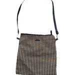 Longaberger Women’s Tan and Black Plaid Crossbody Bag Purse 11”x 10” Photo 0