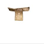 Pink Twill Women’s Babydoll Blouse Charcoal Gray Satin Feel Size M Short Sleeve Size M Photo 8