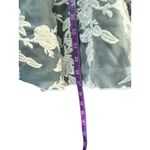 Erin by Erin Fetherston Floral Embroidered Mock Neck Pleated Dress Size 6 Gray Photo 2