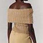 Silence + Noise Starlet Off the Shoulder Knit Top Photo 1