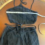 PEARL & CAVIAR Black Cut Out maxi Dress cotton viscose blend size xs/small sexy Photo 6