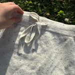 Lou & grey  Skirt Womens S Cream Speckle Stretch A-Line Knit Mini Drawstrings-NEW Photo 2