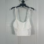 Hurley  White Kate Crop Halter Top Size Medium NWT Photo 1