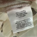 PICADILLY Canada Cream Grey Brush Stroke Linen Blend Button Front Tunic Shirt 10 Gray Photo 9