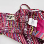 Show Me Your Mumu Tai Bandeau Crop Top Size Small Piñata Pink Textile Festival Photo 8