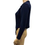 Princess Polly Navy Blue Open Front Ribbed Knit Cardigan Sweater Womens Small Photo 3
