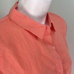 Saks 5th Avenue Peach Linen Shirt Dress Photo 2