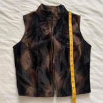Vintage Brown faux fur zip Photo 6