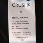 Crush Collection Ovine Leather Silk Stretch Lining High Waisted Pleated Shorts M Photo 2