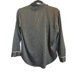 Victoria's Secret Victoria Secret Black Pajama Shirt Size Small Pink Stripe Button Up Loungewear Photo 1