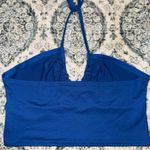 SheIn Blue Halter Top Photo 2