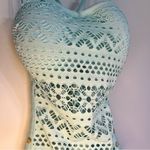 Source Unknown Women’s One Piece Crochet Sheer Swimsuit Button Detail Adjustable Straps Size 10 Photo 2