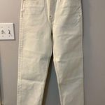 RE/DONE  70s Stove Pipe Ultra High Rise Straight Ankle Jeans Bleach White size 26 Photo 0