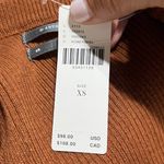 Anthropologie Women's Vanessa Ribbed Knit Poncho Sweater Honey Size XS NWT Photo 4