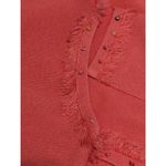 Misook Vintage Fringe Beaded Cardigan Coral Pink Open Sweater Womens Large VTG Photo 4