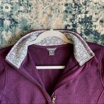 Eddie Bauer Fuschia/Purple Quarter Zip Knit Pullover Size Large Photo 3