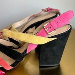 Botkier Burlier Seta Suede Multicolor Colorful Strappy Heels Photo 5