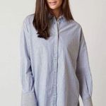 Free People  • Lakehouse Shirt Striped Size XS Tunic Button‎ Front Photo 4