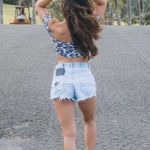 Abercrombie & Fitch A&F Distressed Denim Shorts Photo 0