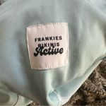 frankie's bikinis Women light Blue High Rise Contrast Trim Active Leggings size M Photo 9