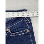 True Religion Dark Wash Boot Cut Jeans white stitching Womens Size 27 Photo 2