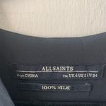 All Saints tiered‎ purple and black silk maxi dress size 2 Photo 2