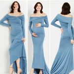 Motherhood Maternity NWT  Off-Shoulder Maternity Photoshoot Gown/Dress Photo 3