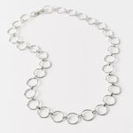 Urban Outfitters silver circle chain belt Photo 0