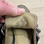 Free People NEW  Vida Tan Metallic Chain Leather Mules Women’s Size 36 Photo 1