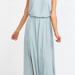 Show Me Your Mumu Heather Halter Maxi Dress in Silver Sage Crisp XXL NWT Photo 1