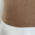 One Shoulder crop Tank Top LARGE 4TH + Reckless beige sleeveless NWT Tan Photo 3