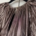 Ulla Johnson  Metallic Cheri Lamé Mini Dress Size 0 NWT‎ XS Gold Copper Wrap Bow Photo 14