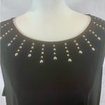 Kasper  black silver and gold studded top size XL Photo 1
