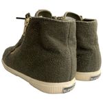 Superga  Olive Wool Felt
High Top Sneakers zipper, laces size 37 1/2 = 7 US Photo 5