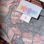 LuLaRoe Carly swing dress size small (6-8) black orange geometric pattern floral Photo 2