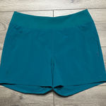 Mountain Hardwear  Mid Rise Nylon Stretch Hiking Casual Shorts Teal Blue Size M Photo 0