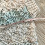 Vintage Pastel Popcorn Sweater Blue Size M Photo 6