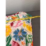 Jolie & Joy Graffiti Floral Ruched Slip Dress Medium Red Photo 7