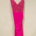 La Femme NWT Illusion Plunge Mermaid Gown Size 6 Photo 1