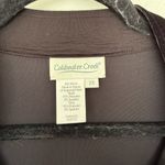 Coldwater Creek  Women’s 2X Black Velour Zip Up Jacket Photo 1