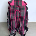 RARE Aerystar 2014 Wool Plaid Grey Pink Laptop Backpack K Pop Skater Schoolgirl Gray Photo 3