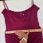 House Of CB  'Gabbi' Wine Front‎ Ruffle Maxi Dres NWOT size XL Photo 13